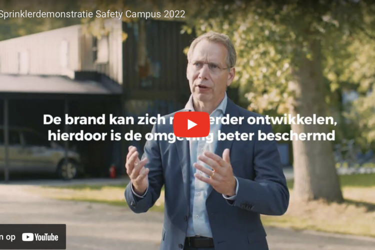 Sprinklerdemonstratie Safety Campus 2022