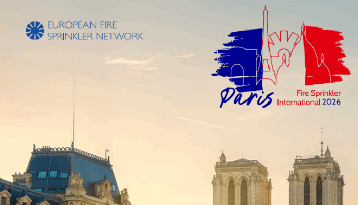 Fire Sprinkler International op 22 en 23 april 2026 Paris