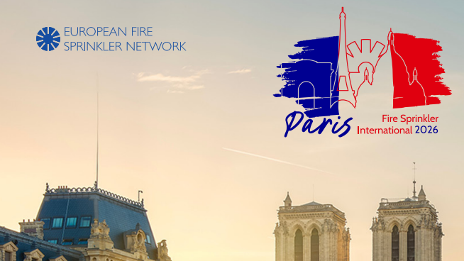 Fire Sprinkler International op 22 en 23 april 2026 Paris
