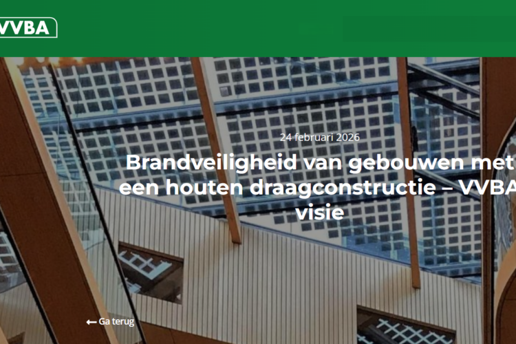 Brandveiligheid van gebouwen met een houten draagconstructie – VVBA visie