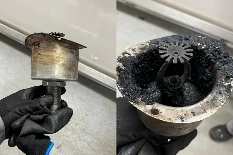 Sprinklerinstallatie blust brand Tilburg