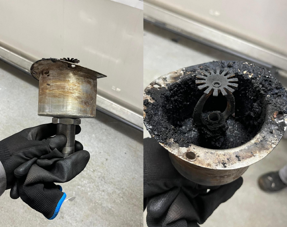 Sprinklerinstallatie blust brand Tilburg